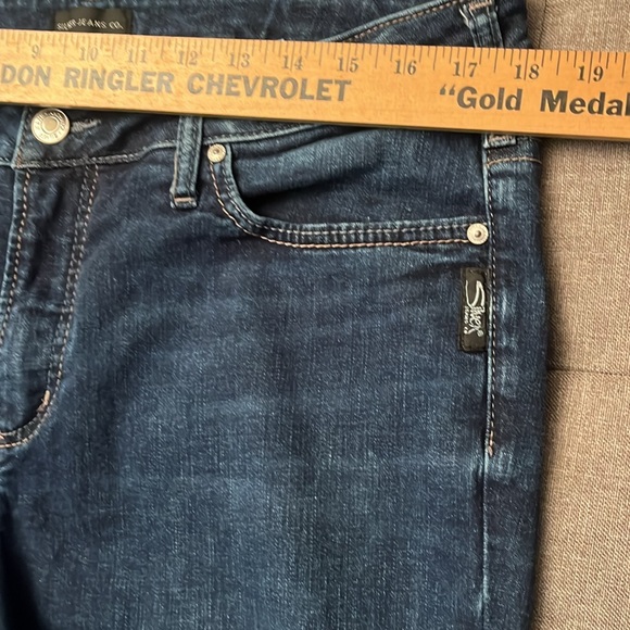 Silver Jeans Size 16 Avery Slim Boot Cut Dark Wash High Rise - Picture 7 of 9